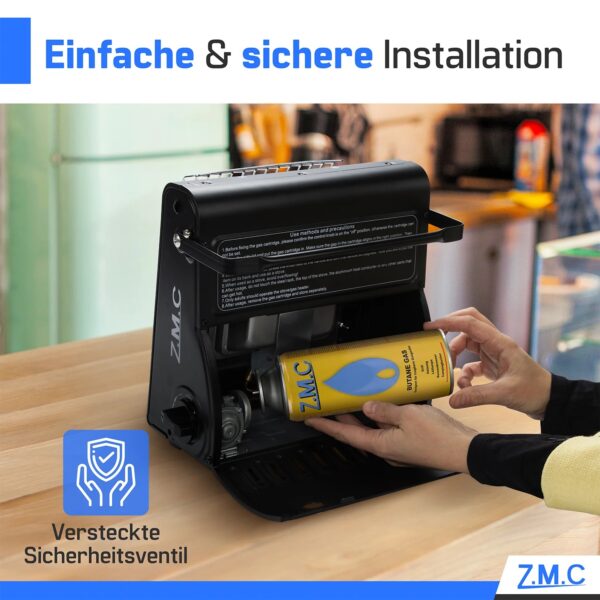 Gaskartuschen 227g, Typ MSF-1a mit Bajonett-Anschluss – Bild 3