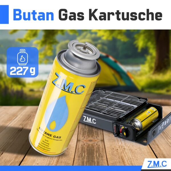 Gaskartuschen 227g, Typ MSF-1a mit Bajonett-Anschluss – Bild 5
