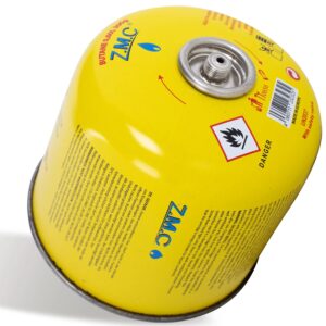 ZMC Propan Butan Gaskartuschen 300g – Schraubkartusche mit Ventil, 600 ml, Eurogewinde 7/16", Sicherheitsverschluss