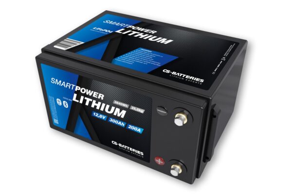 FORSTER 300Ah | 12,8V | 3840Wh | SMART POWER Lithium LiFePO4 Batterie mit Bluetooth 4.0 | integriertem 200A-400A BMS | Heizung