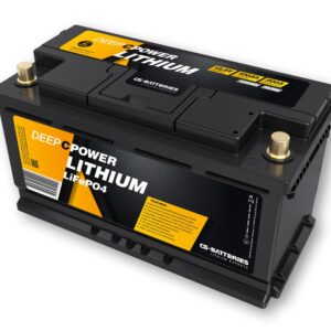 CS-Batteries 100Ah | 12,8V | 1280Wh | Lithium LiFePO4 Caravan Batterie | integriertes BMS - Untersitzbatterie