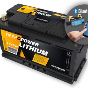 CS-Batteries 150Ah | 12,8V | 1920Wh | Lithium LiFePO4 Caravan Batterie | zusätzlicher 300A Bluetooth-Mess-Shunt - Untersitzbatterie