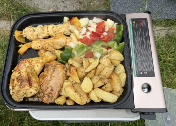ZMC 2-in-1 Gaskocher & Gasgrill, 2,1 kW + 3 Gaskartuschen 227g!! – Bild 9