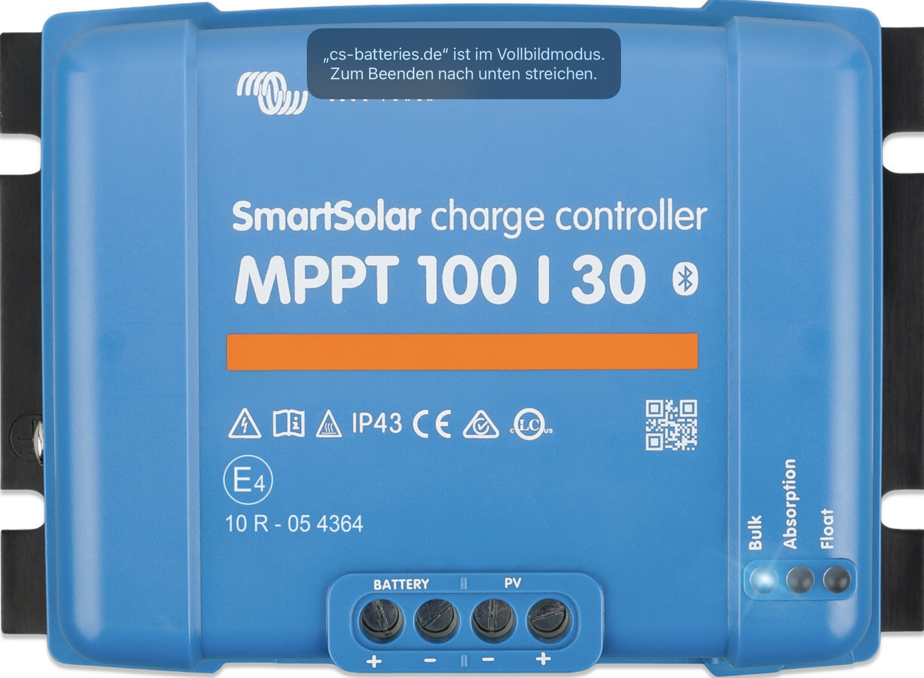 VICTRON - SmartSolar MPPT 100/30