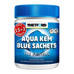 Thetford Aqua Kem Blue Sachets 15+3 Sachets!