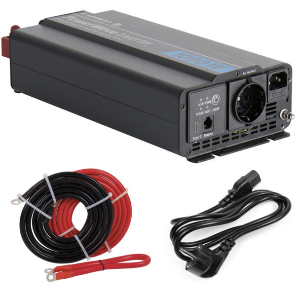 CARBEST PowerWave Inverter 1000W – Sinus-Wechselrichter mit Netzvorrangschaltung - neueste Generation!