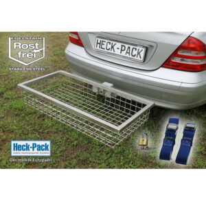 HECK-PACK Hecktransporter DELUXE 1200X600X175 mm - Edelstahl